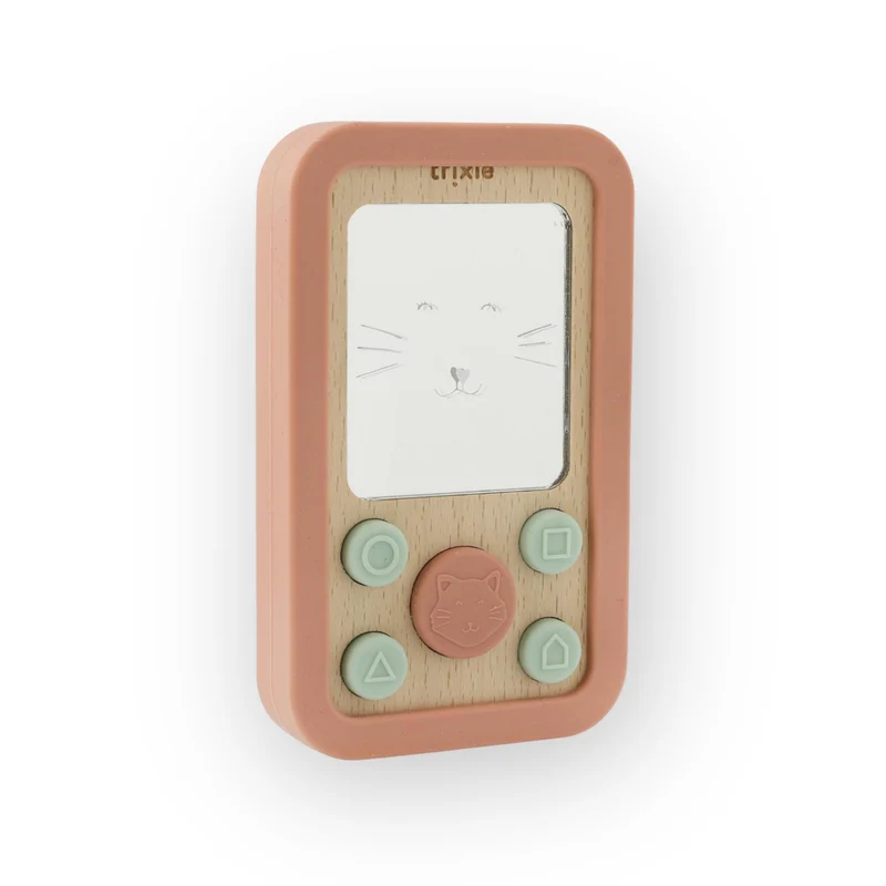 Téléphone en bois | Chat