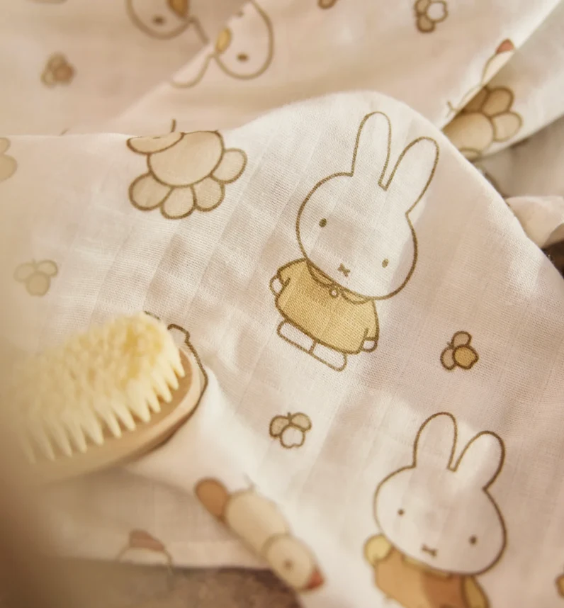Langes gaze de coton | 70cm | Miffy Family Farm