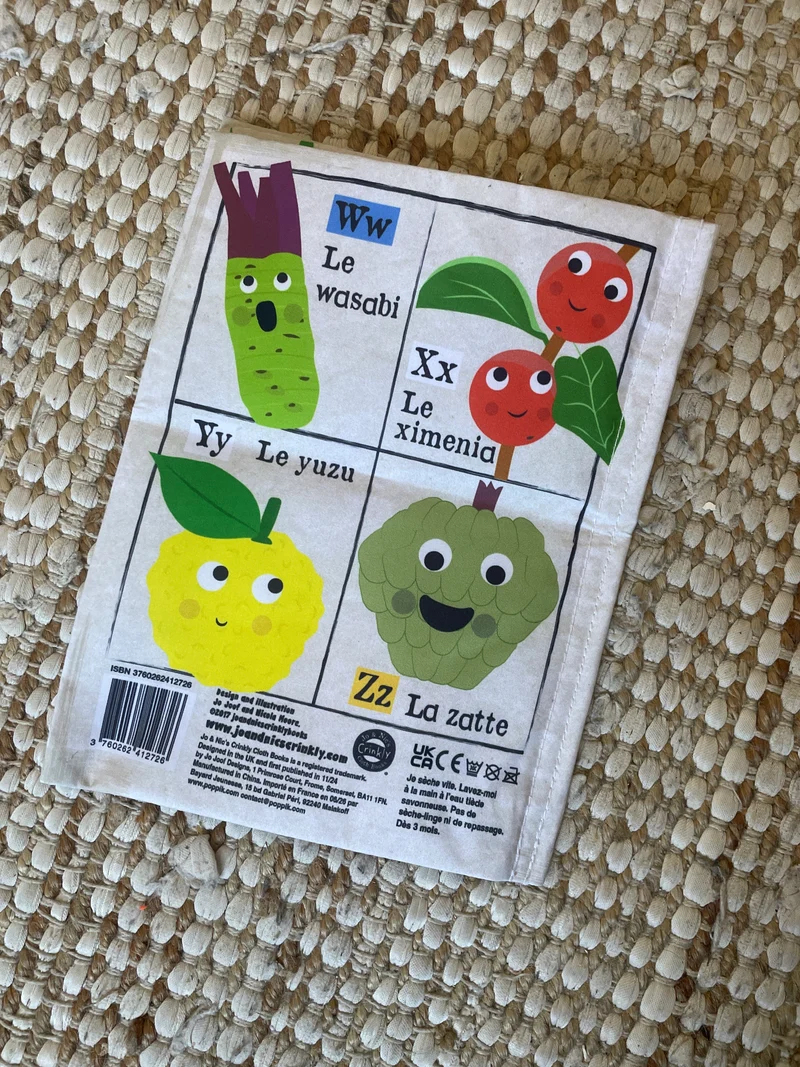 Livre "Mon journal en tissus fruits et légumes"
