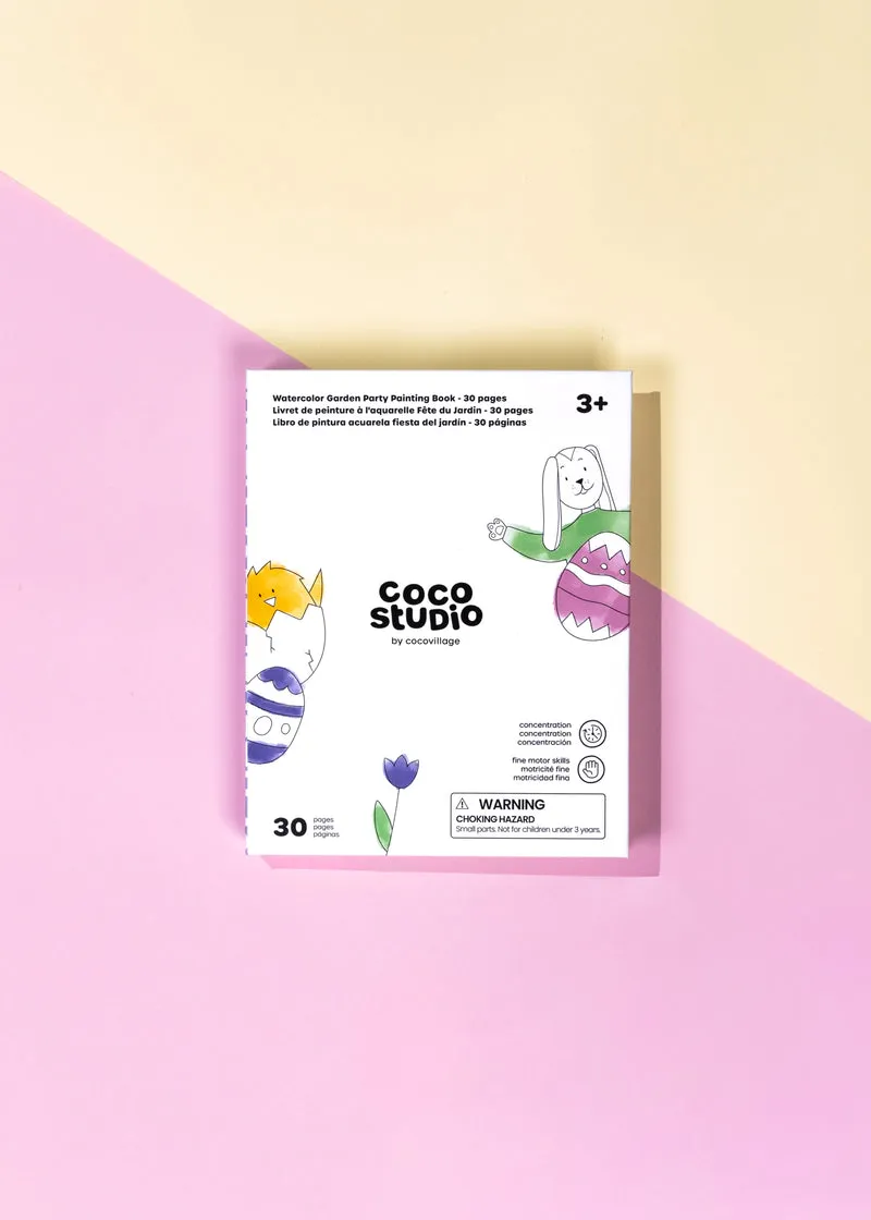 Watercolor Garden Party Painting Book - 30 pages