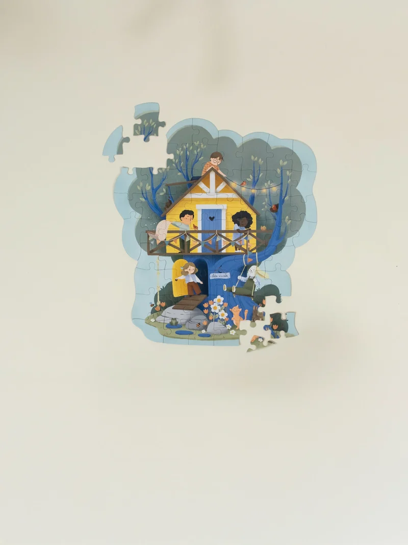 Growing Minds Puzzle – Treehouse Spring(58 pcs)