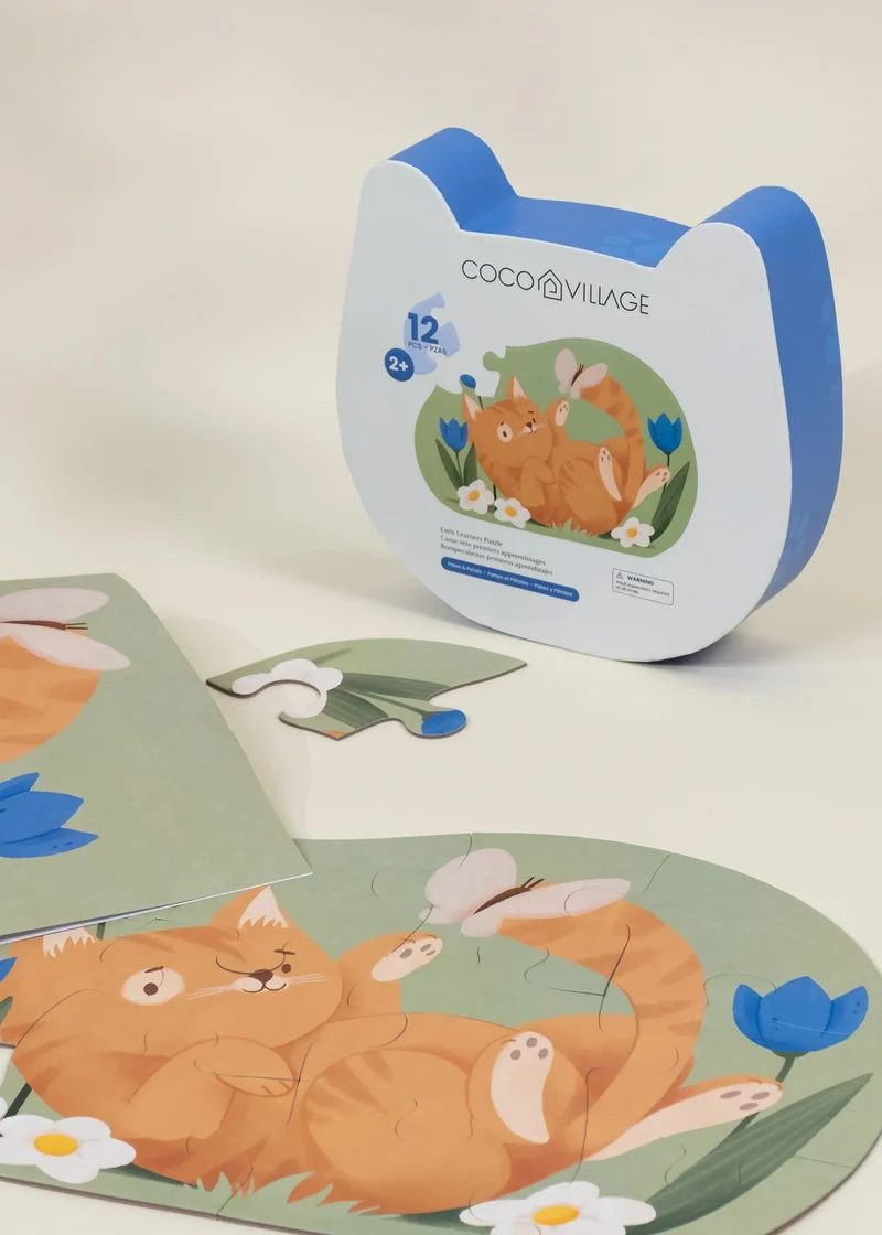 Early Learners Puzzle – Paws & Petals (12 pcs)