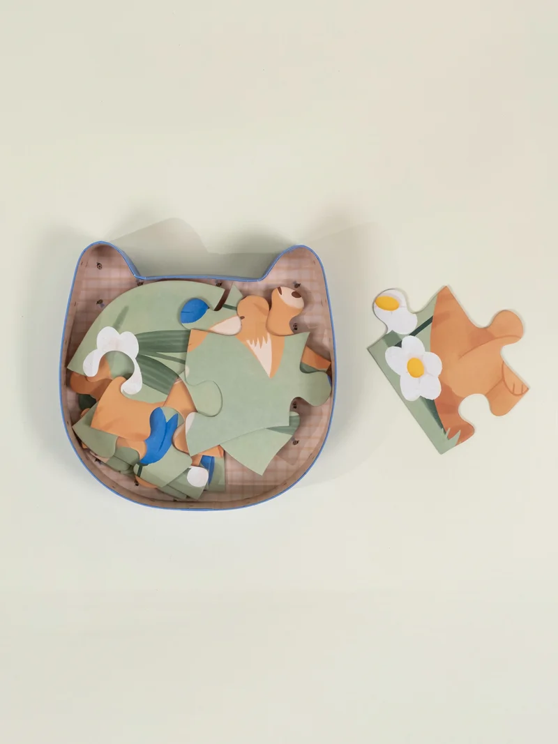 Early Learners Puzzle – Paws & Petals (12 pcs)