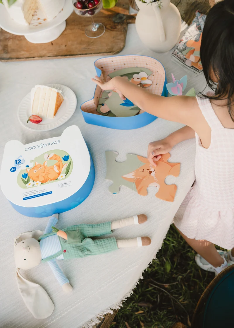 Early Learners Puzzle – Paws & Petals (12 pcs)