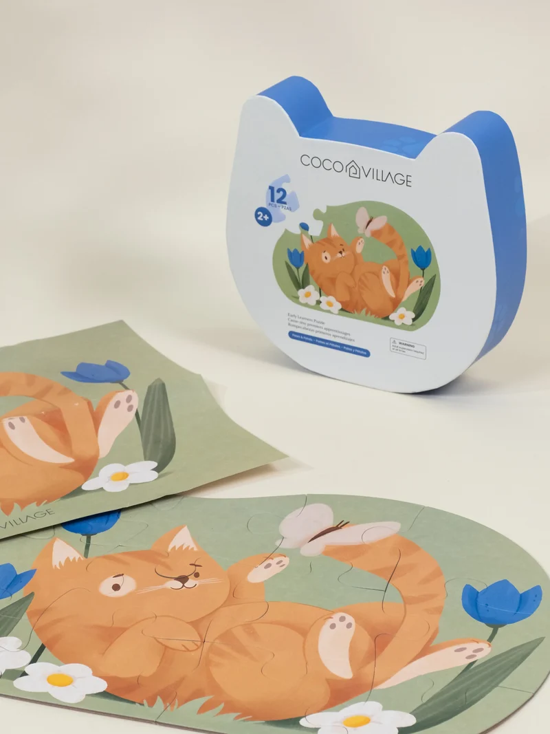 Early Learners Puzzle – Paws & Petals (12 pcs)