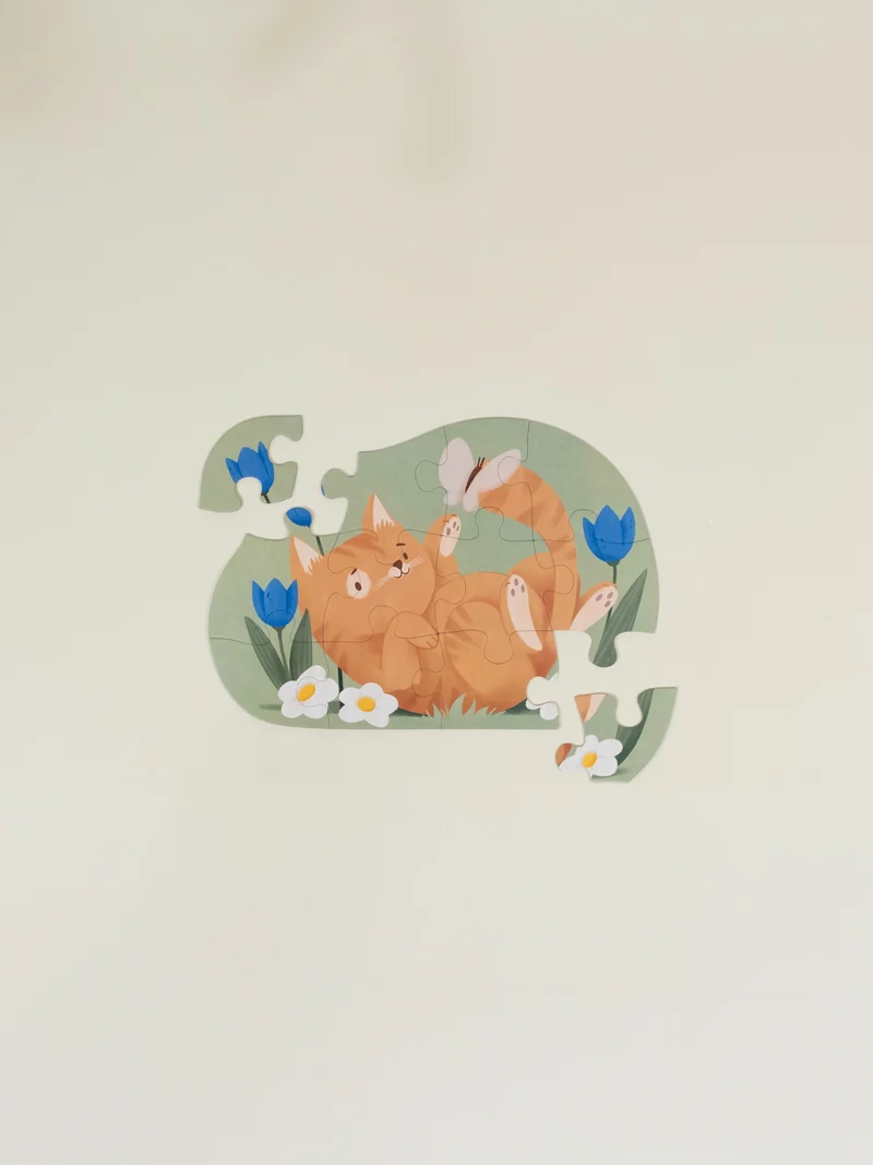 Early Learners Puzzle – Paws & Petals (12 pcs)