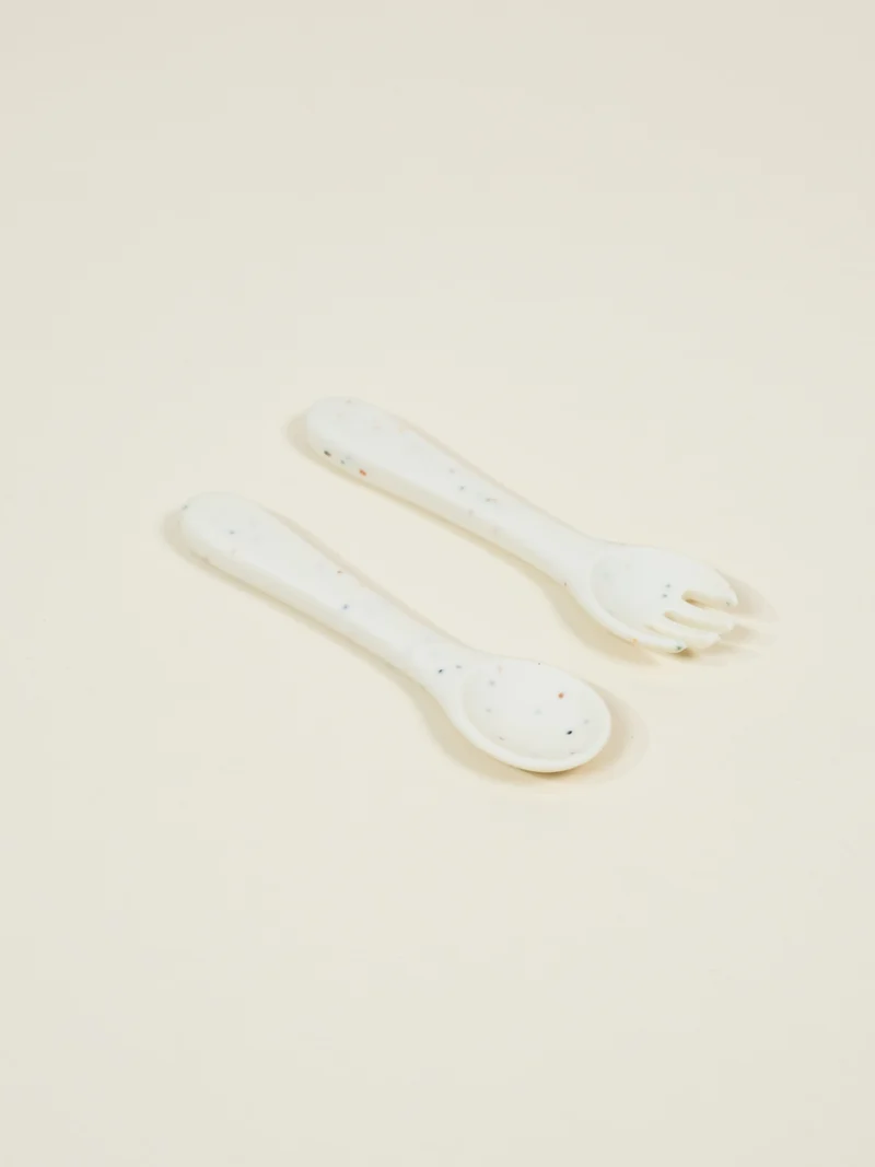 Silicone Baby Fork&Spoon–Pottery Collection