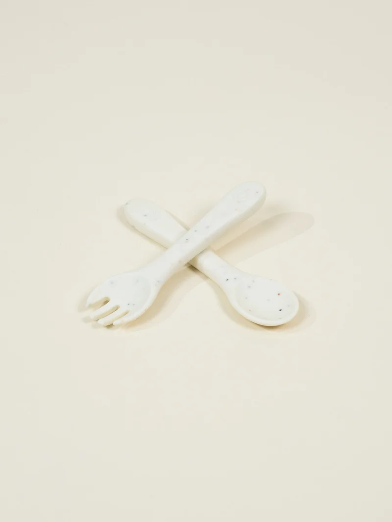 Silicone Baby Fork&Spoon–Pottery Collection