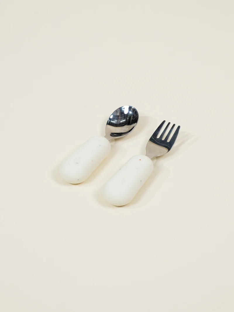 Silicone Toddler Fork & Spoon Set – Pottery Collection