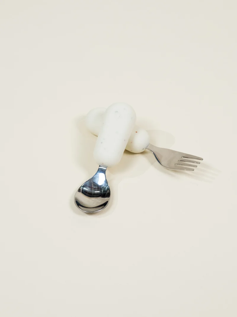 Silicone Toddler Fork & Spoon Set – Pottery Collection