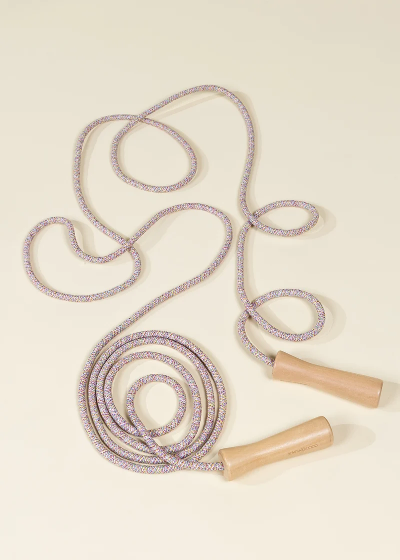 Extra-Long Wooden Handle Skipping Rope – Candy Pop