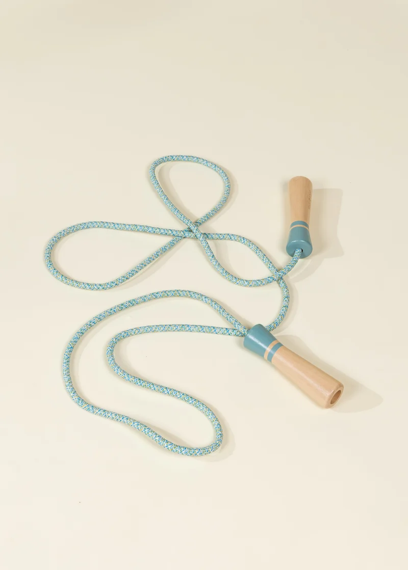 Wooden Handle Skipping Rope – Ocean Twist