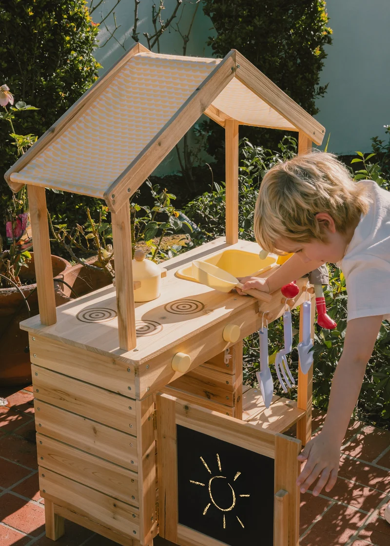 Wooden Outdoor Play Kitchen