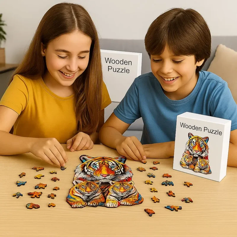 Puzzle en Bois Tigre – TigerRoar™