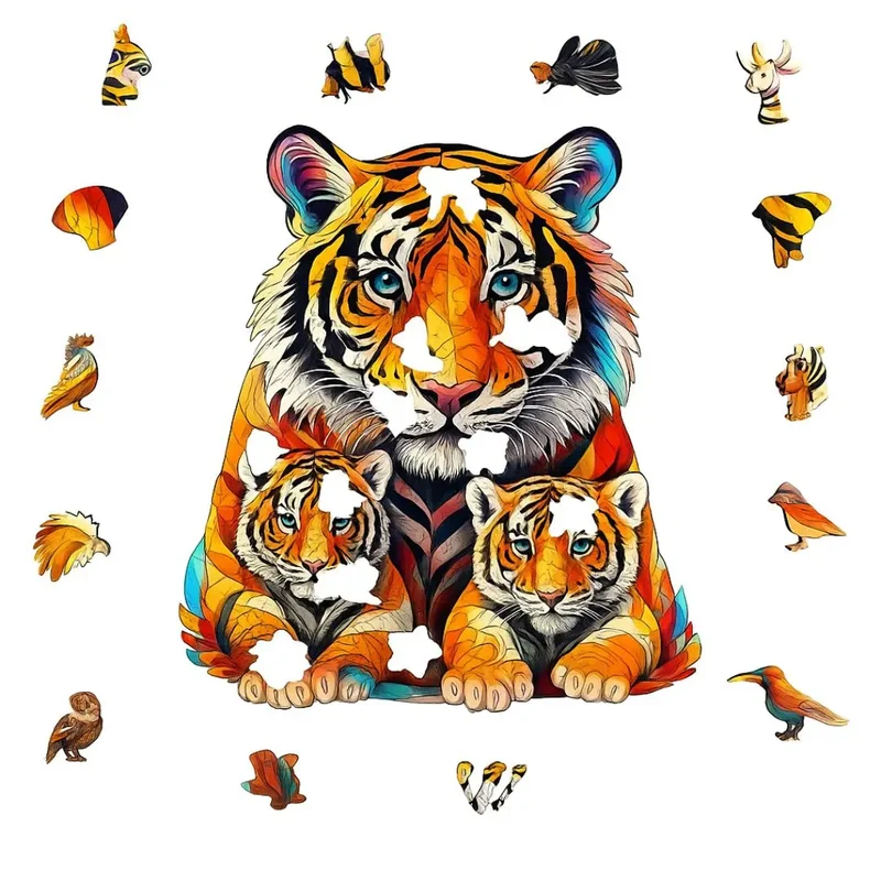 Puzzle en Bois Tigre – TigerRoar™