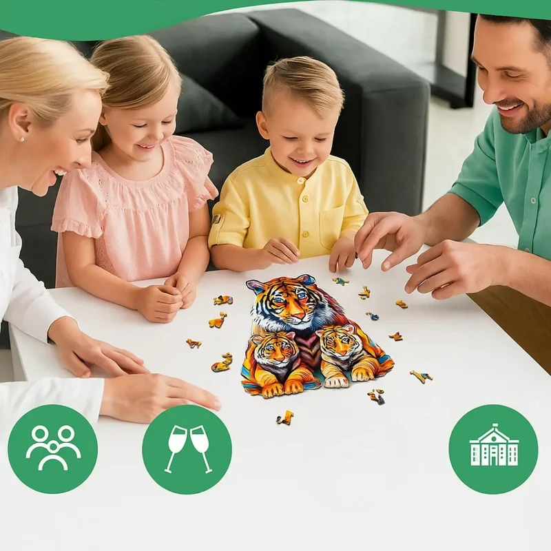 Puzzle en Bois Tigre – TigerRoar™