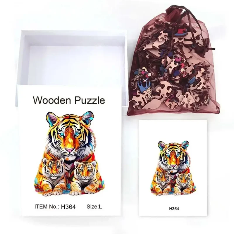 Puzzle en Bois Tigre – TigerRoar™