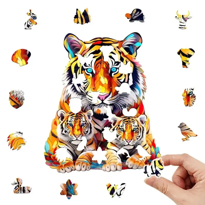 Puzzle en Bois Tigre – TigerRoar™