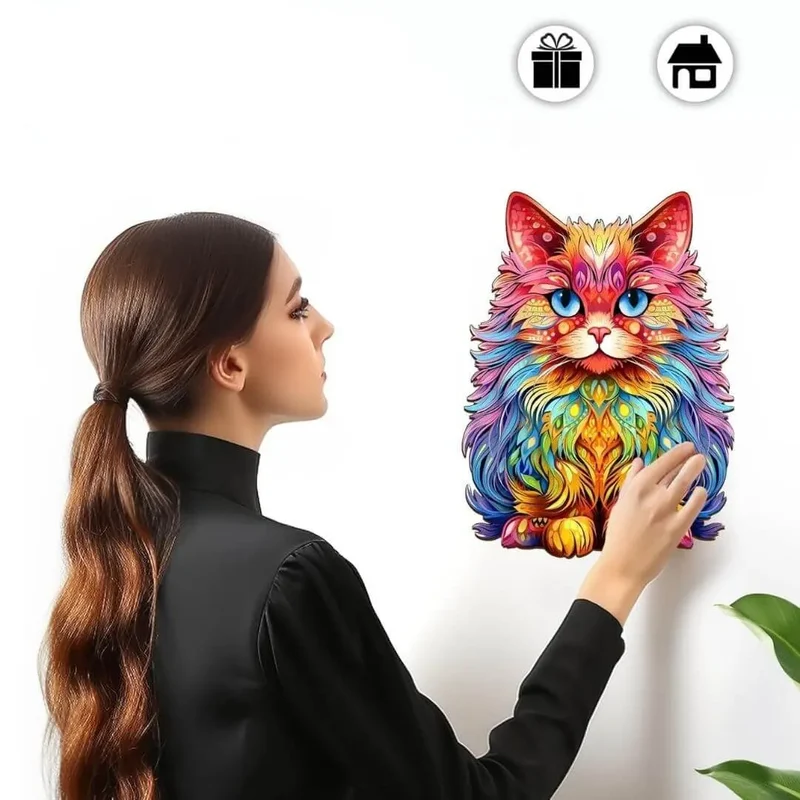 Puzzle en Bois Chat Persan – CatCute™