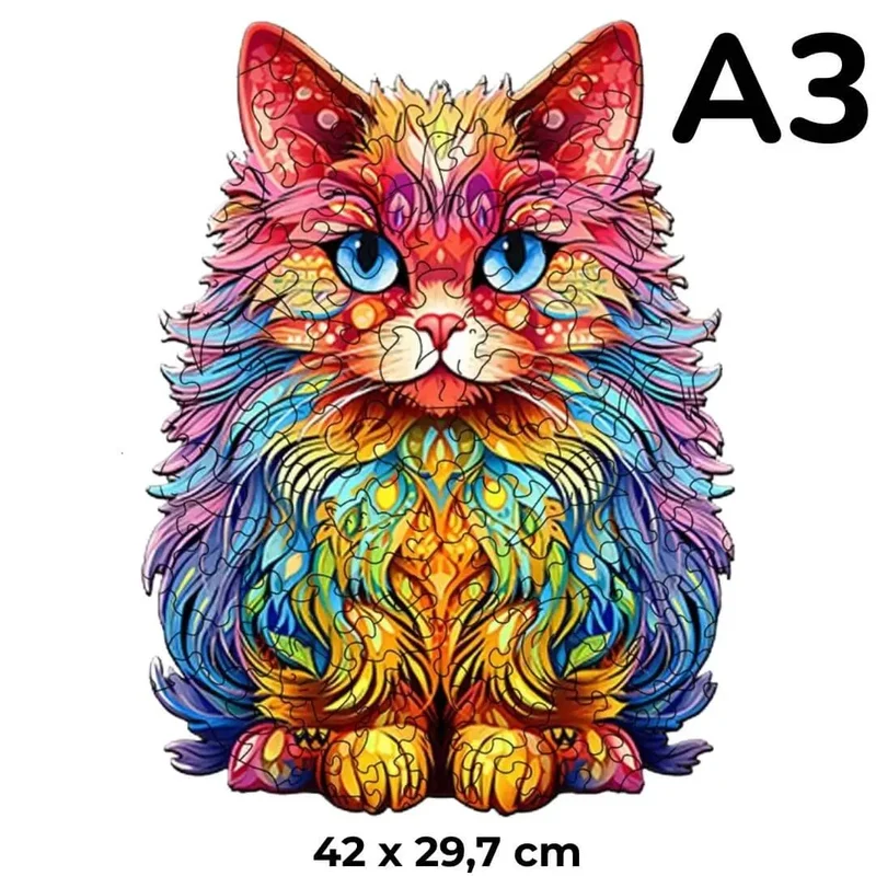 Puzzle en Bois Chat Persan – CatCute™