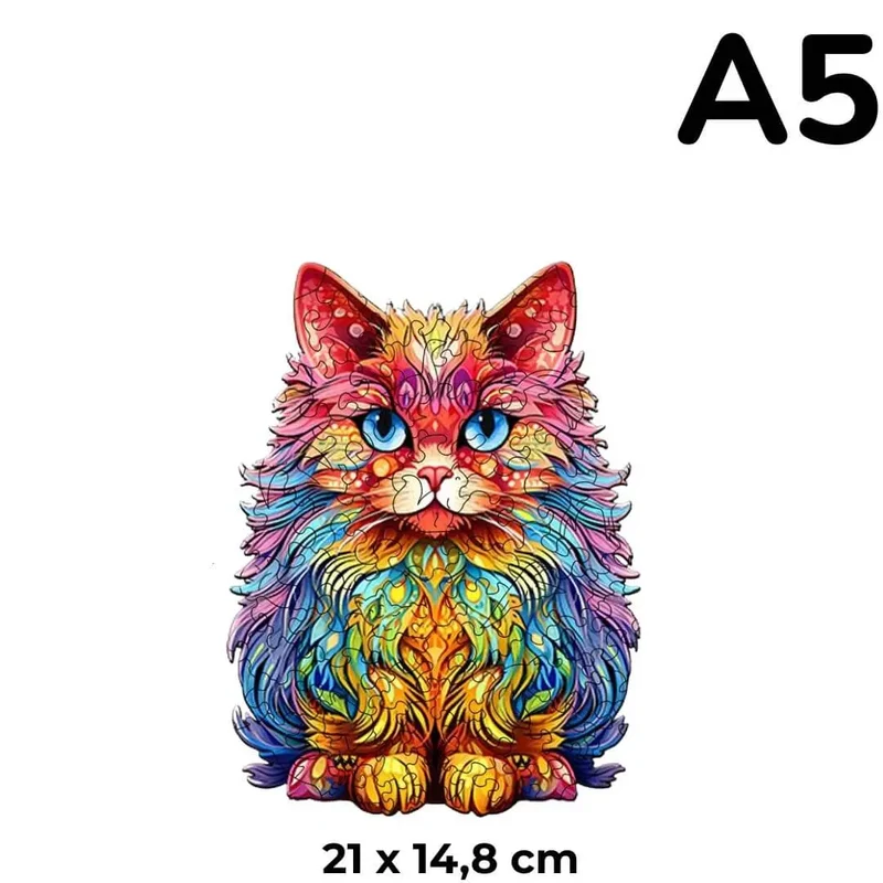 Puzzle en Bois Chat Persan – CatCute™