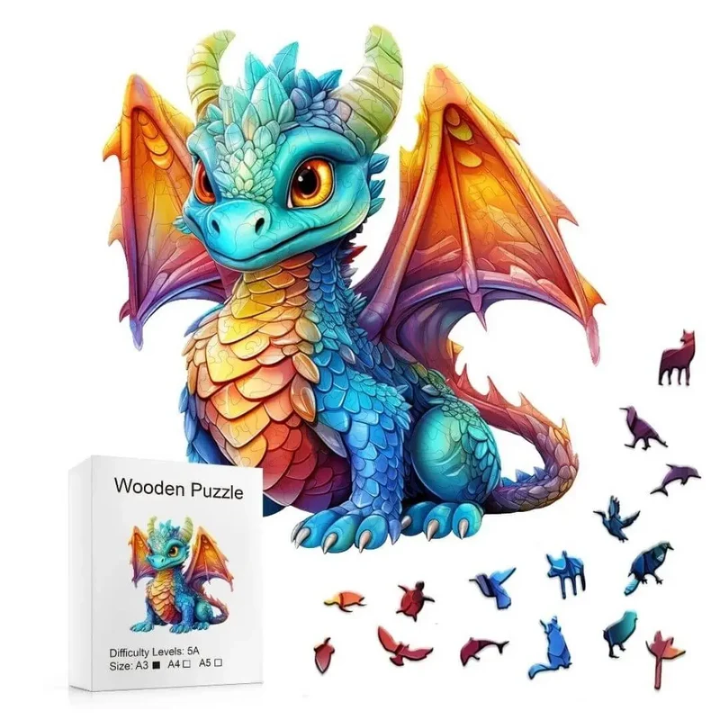 Puzzle en Bois Dragon Mystique – DragonS™