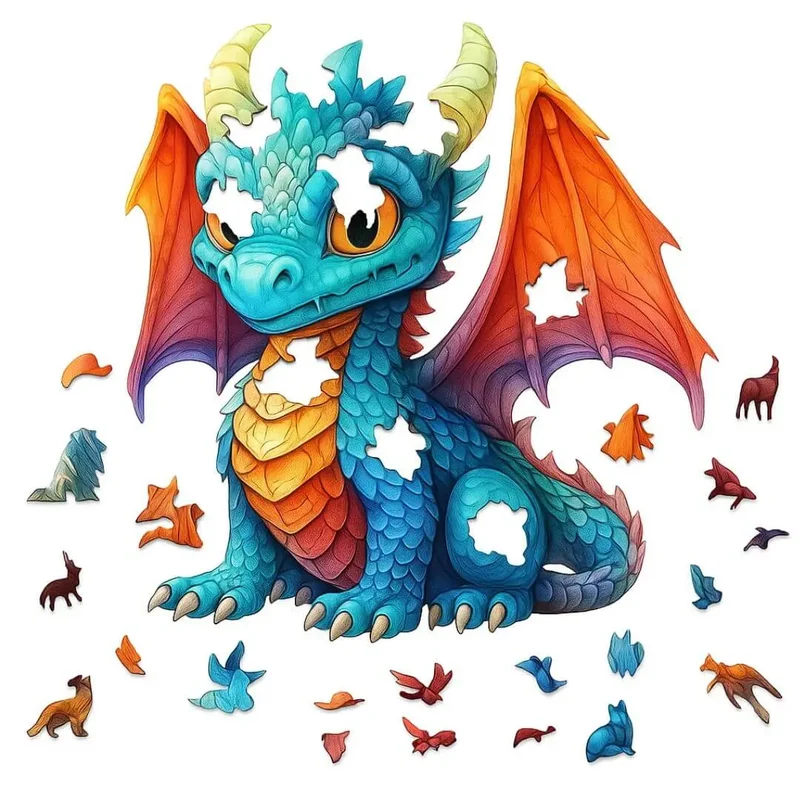 Puzzle en Bois Dragon Mystique – DragonS™