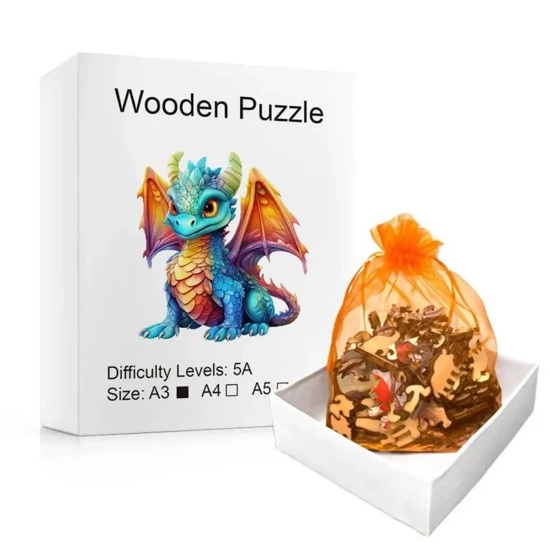 Puzzle en Bois Dragon Mystique – DragonS™