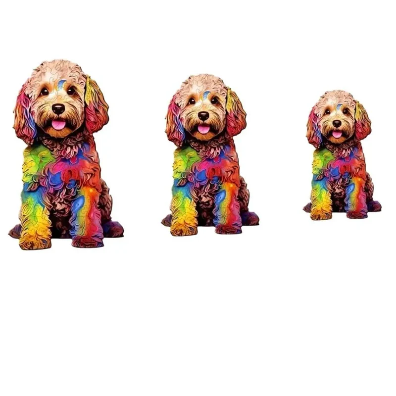 Puzzle Bois Chien Artistique – DoggyArt™