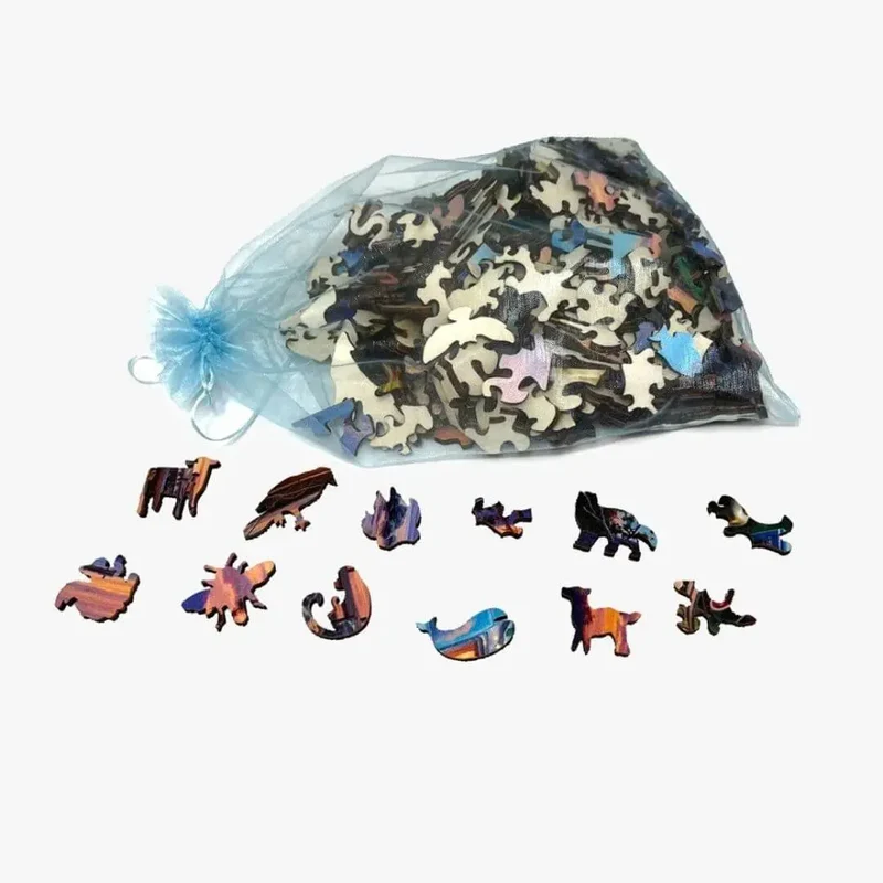 Puzzle Bois Chien Artistique – DoggyArt™