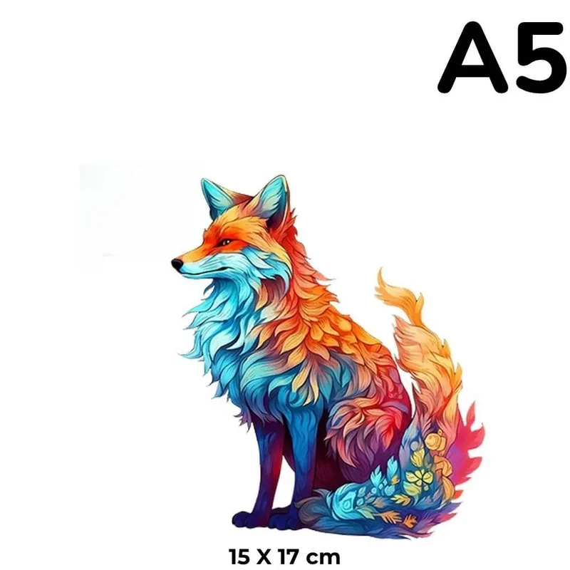 Puzzle Bois Renard Artistique – FoxArt™