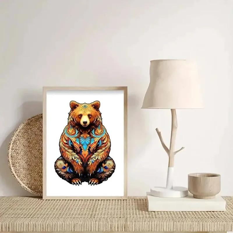 Puzzle Bois Ours Artistique - GrizzlyArt™