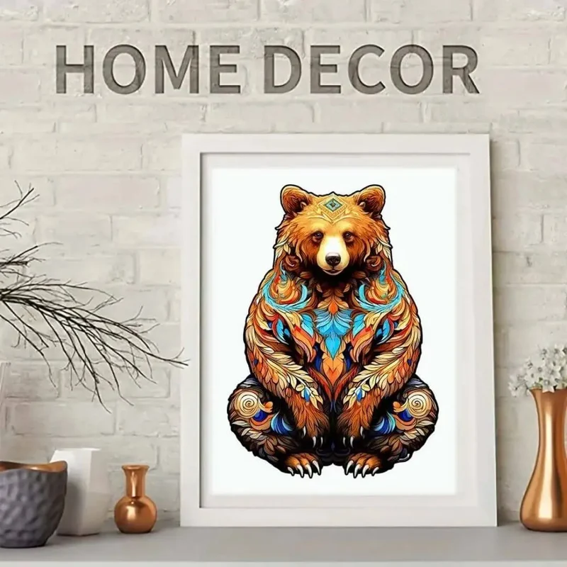 Puzzle Bois Ours Artistique - GrizzlyArt™