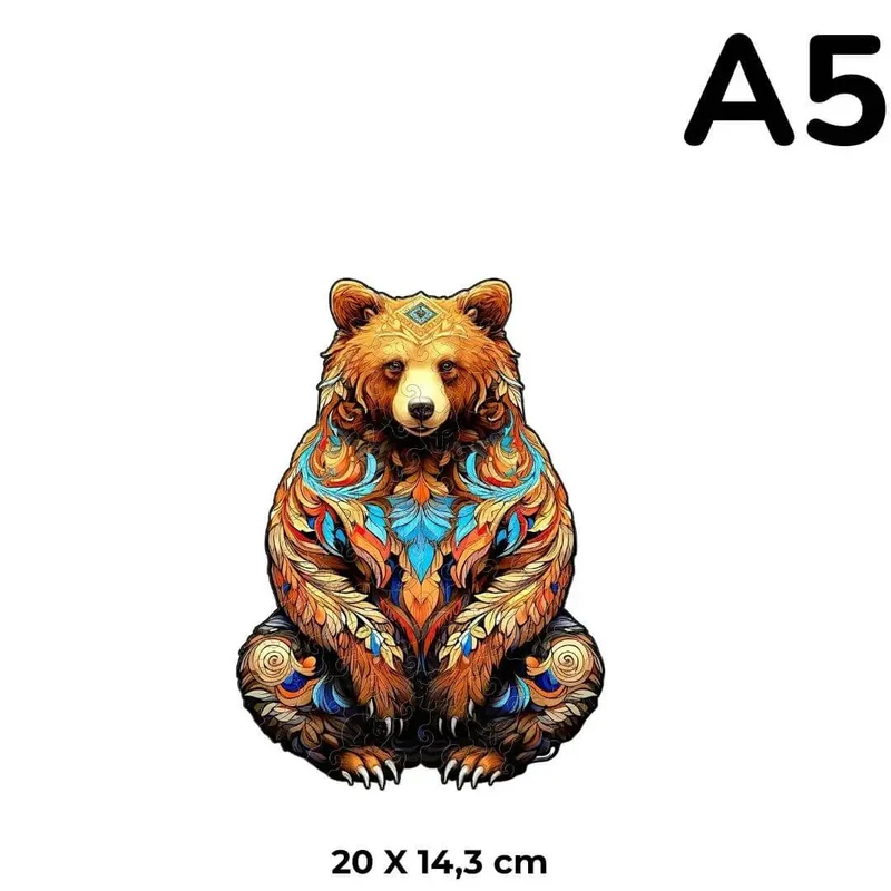 Puzzle Bois Ours Artistique - GrizzlyArt™