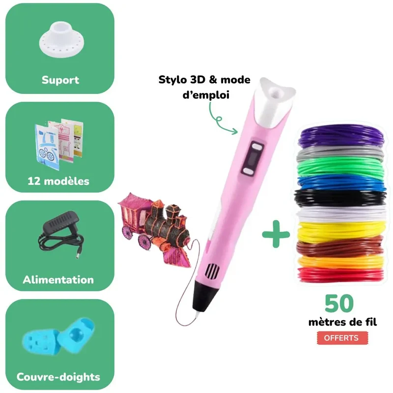 Stylo 3D Inspire™ - Créez en 3D dès 10 ans