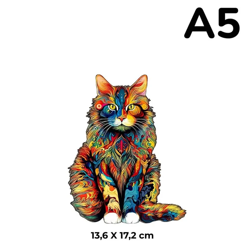 Puzzle en Bois Le Chat Mystique – Mysticat™