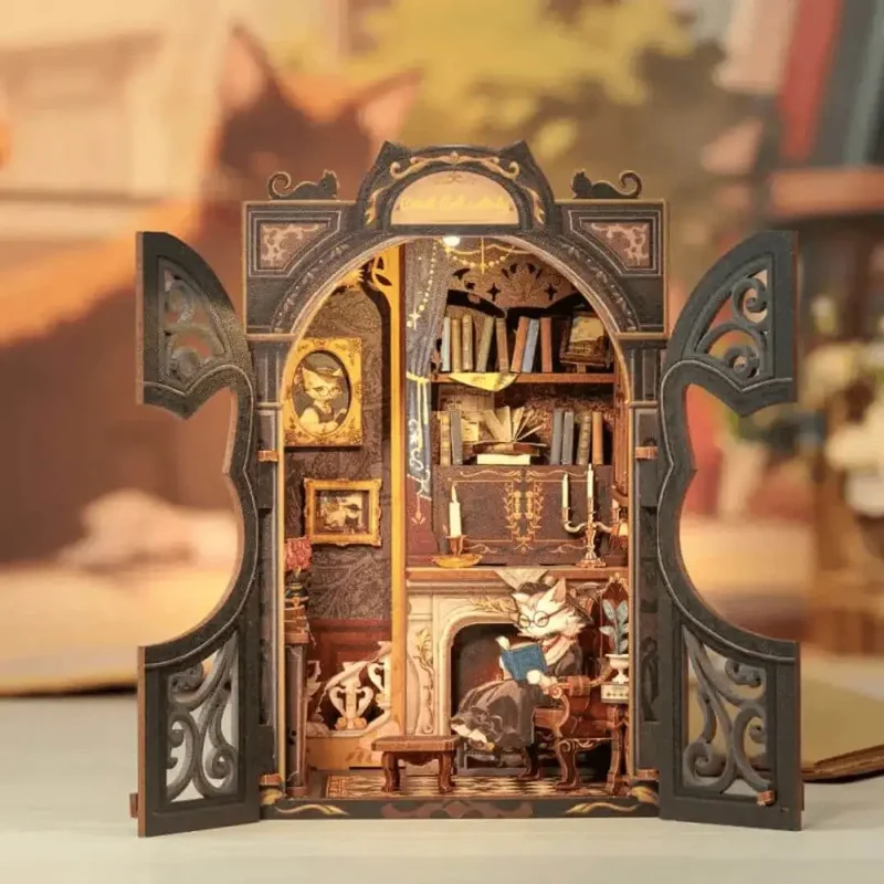 Book Nook Count Cat’s Study – Catelier™