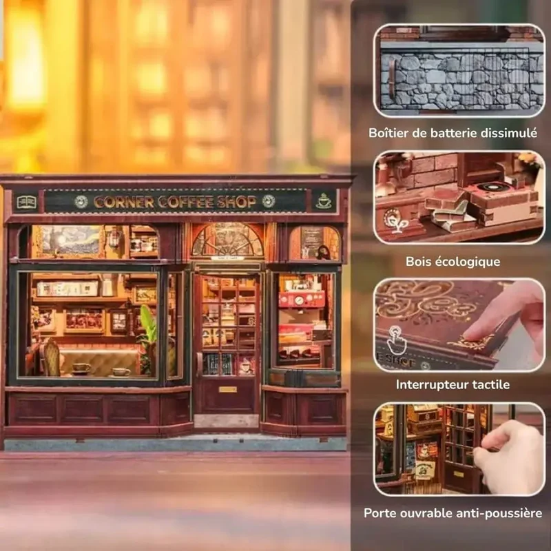 Maison Miniature Barista - Corner Coffee Shop™