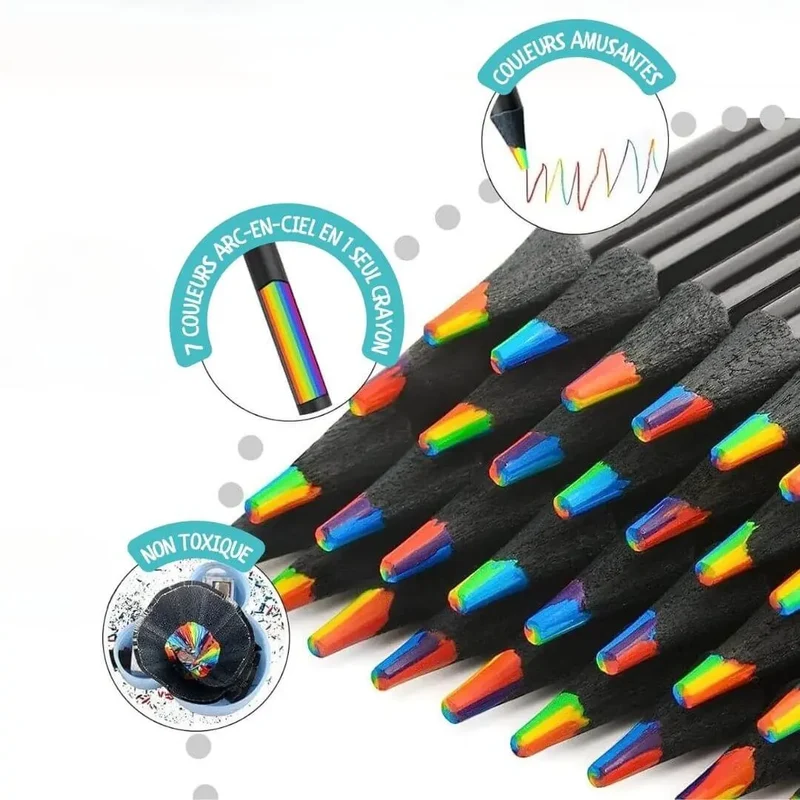 Crayon de Couleur Arc-en-Ciel 7 en 1 – RainbowSketch™