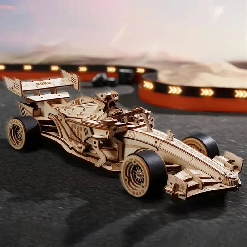 Puzzle 3D Bois Voiture de Course - SpeedRacer™