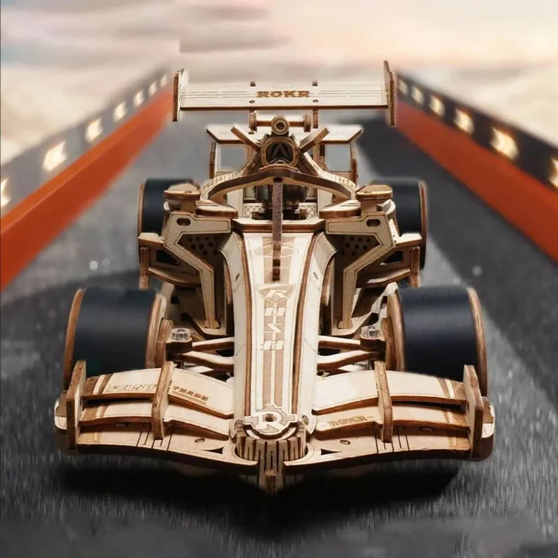 Puzzle 3D Bois Voiture de Course - SpeedRacer™