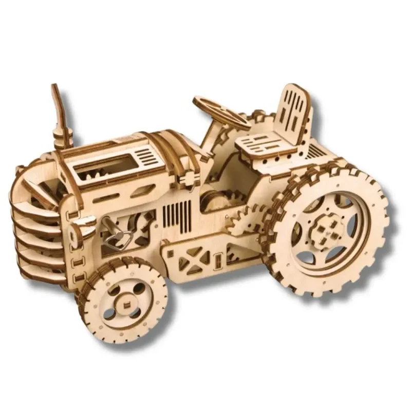 Puzzle 3D en Bois Tracteur Mécanique - FarmGear™