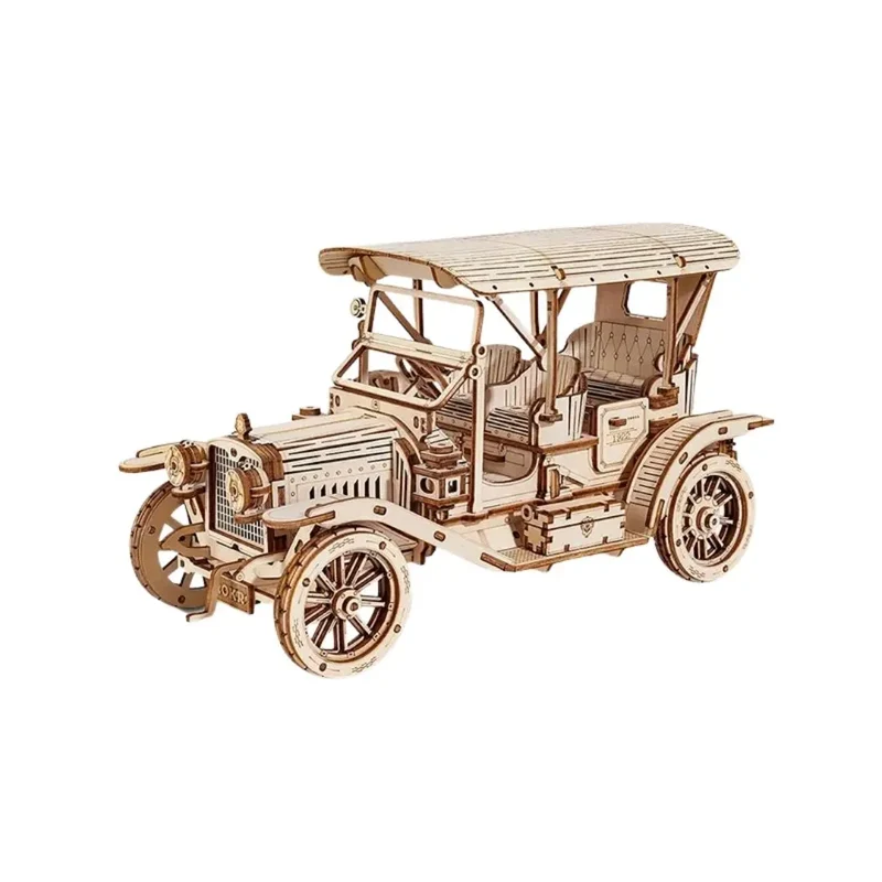 Puzzle 3D en Bois Voiture Rétro - VintageCruise™