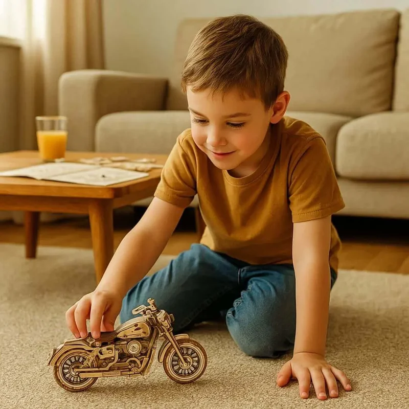 Puzzle 3D Moto en Bois Cruiser - RiderSpirit™