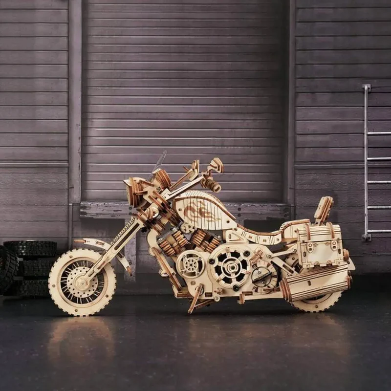 Puzzle 3D Moto en Bois Cruiser - RiderSpirit™