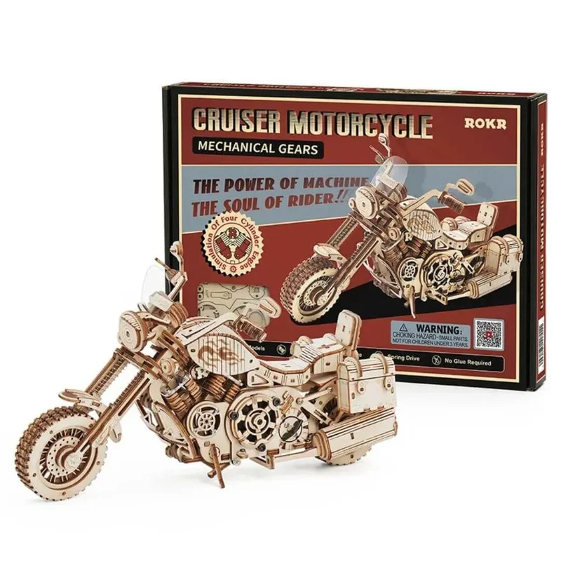 Puzzle 3D Moto en Bois Cruiser - RiderSpirit™