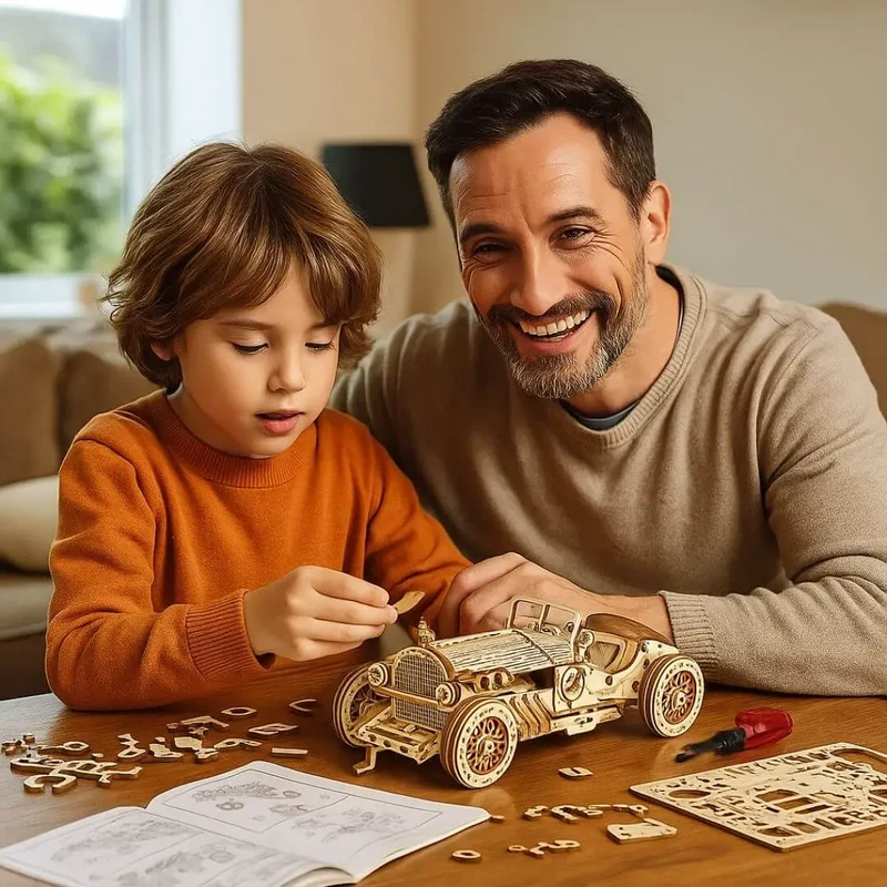 Puzzle 3D en Bois Voiture de Grand Prix - SpeedLegends™