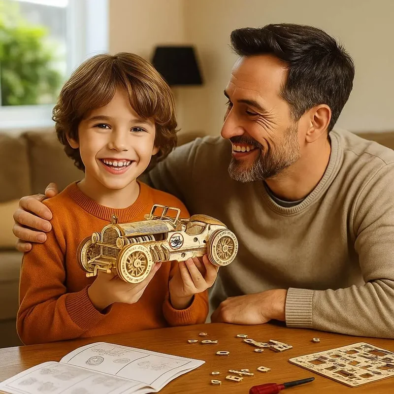 Puzzle 3D en Bois Voiture de Grand Prix - SpeedLegends™