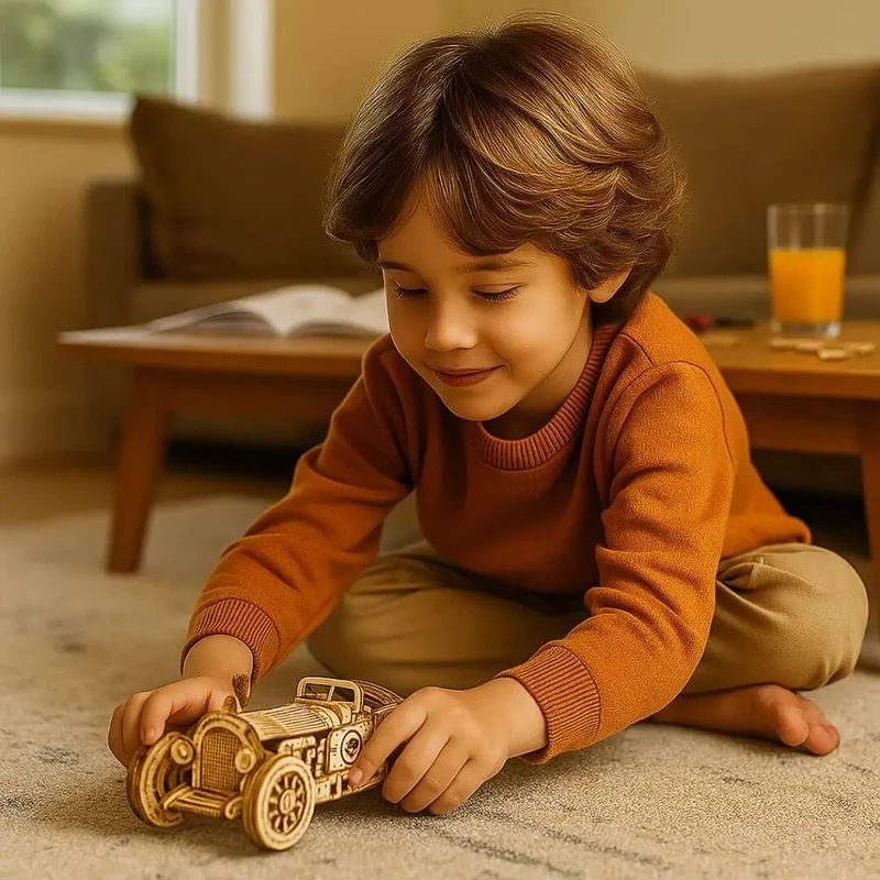 Puzzle 3D en Bois Voiture de Grand Prix - SpeedLegends™