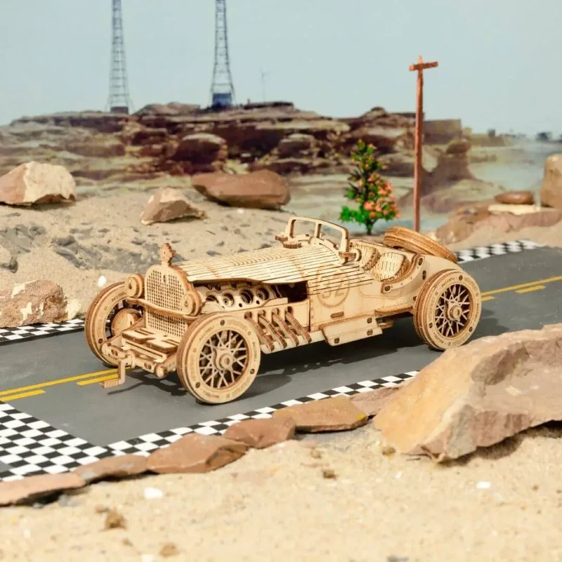 Puzzle 3D en Bois Voiture de Grand Prix - SpeedLegends™